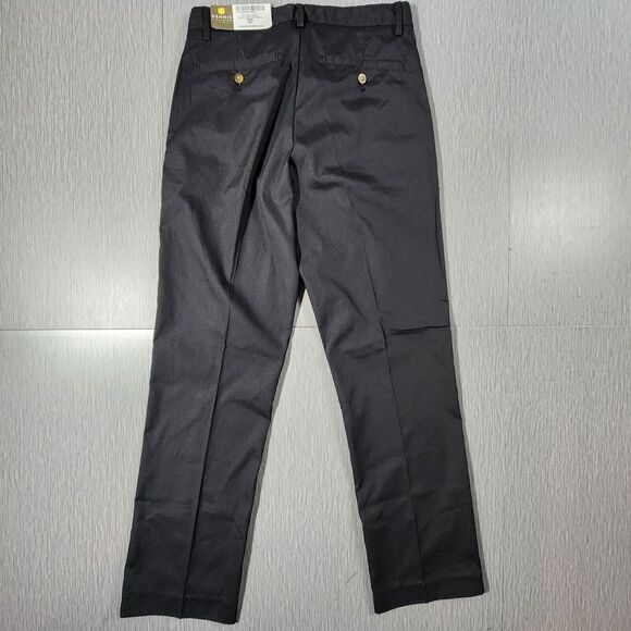 Dennis Uniform Men's Flat Front Pants Black Harbour Size 30x32 NWT - Picture 6 of 12